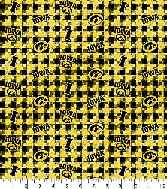 Iowa Hawkeyes Flannel Fabric Checks
