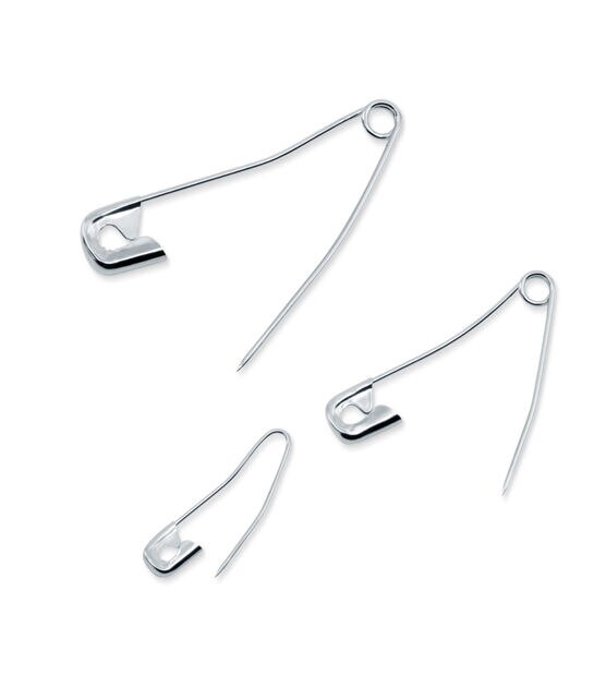 Dritz Curved Safety Pins, Assorted Sizes, 90 pc, , hi-res, image 3