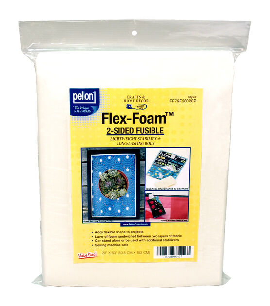 Pellon 60" x 20" Flex Foam 2 Sided Fusible Stabilizer