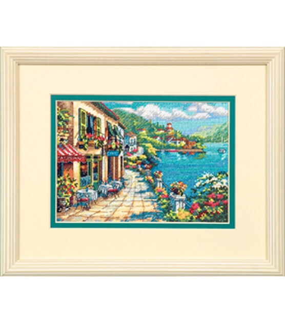Dimensions 7" x 5" Overlook Cafe Counted Cross Stitch Kit