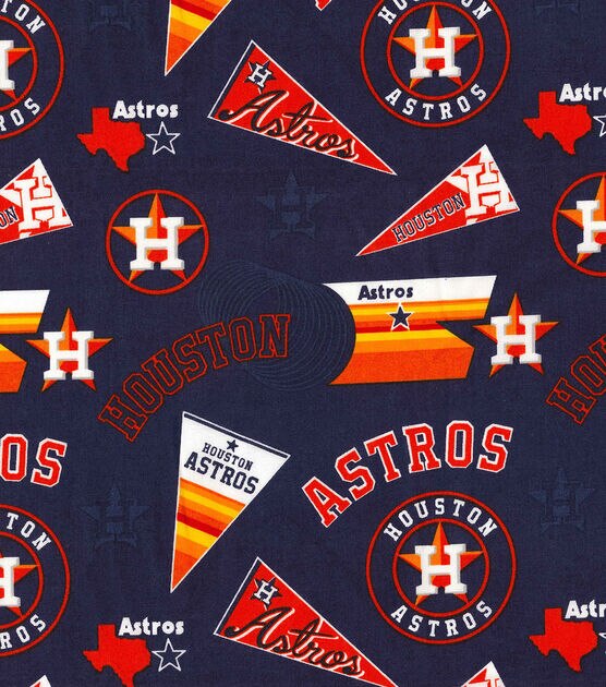 Fabric Traditions Houston Astros Cotton Fabric Pennant