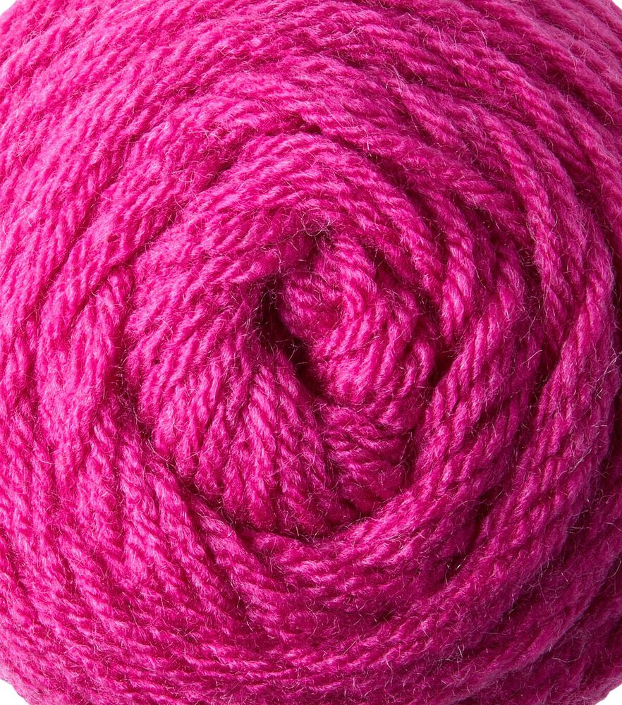 Value 380yd Worsted Acrylic Yarn by Big Twist, Magenta, swatch, image 14