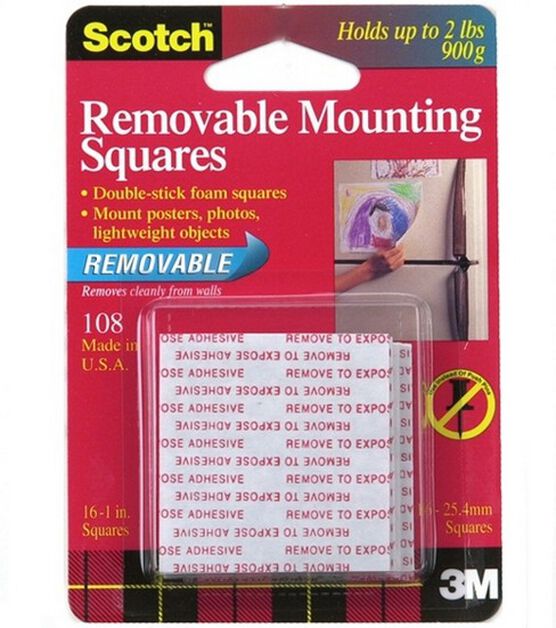 Scotch Removable Mounting Squares 1