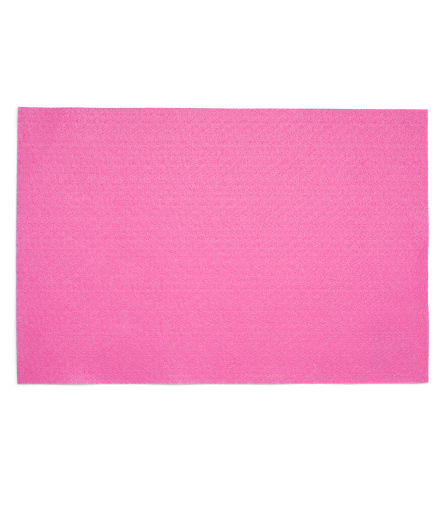 Kunin Eco-Fi Plus Premium Felt Single Sheets 18"x12", Candy Pink, swatch, image 2