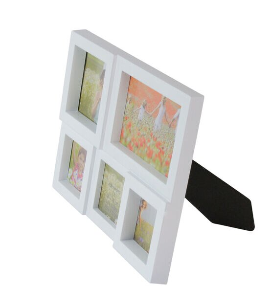 Northlight 11" White 5 Photo Collage Frame, , hi-res, image 2