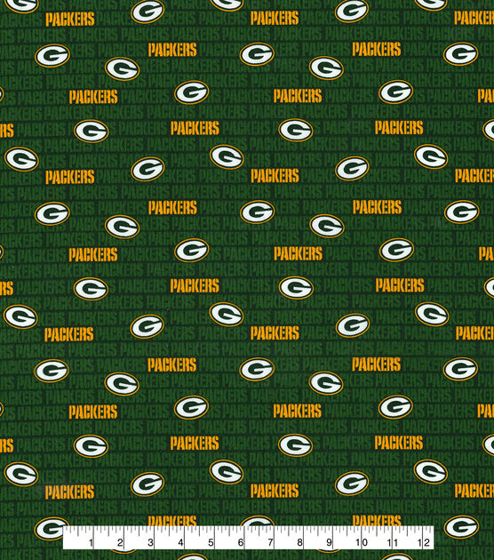 Fabric Traditions Green Bay Packers Cotton Fabric Mini Print