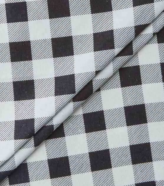 Eddie Bauer Black & White Buffalo Flannel Prints Fabric, , hi-res, image 3