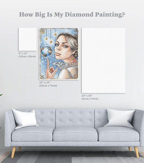 Diamond Art Club 22" x 29" Queen of Her World Painting Kit, , hi-res, image 4