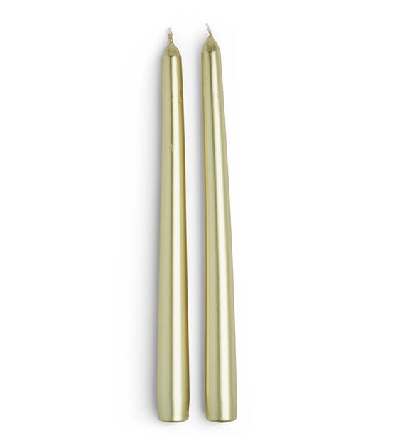 10" Gold Taper Candles 2pk by Hudson 43