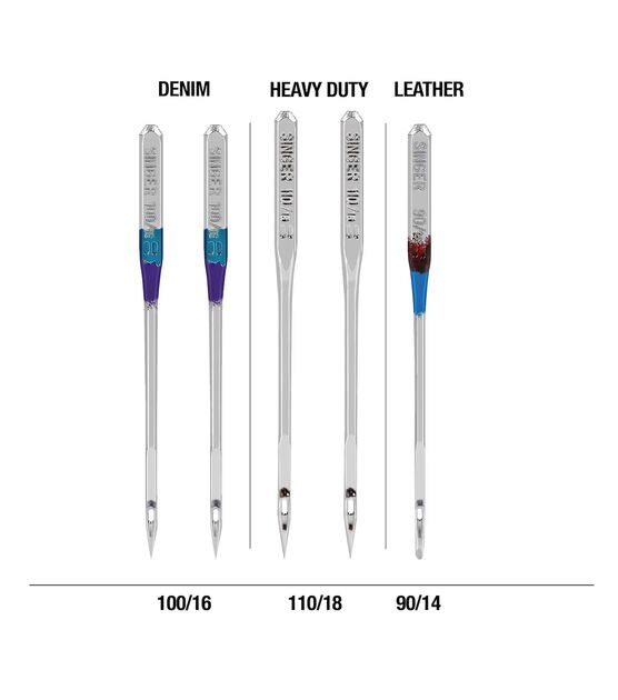 Singer Heavy Duty Needles, pack of 3, Style 2020, Style 2032, heavy-duty  sewing