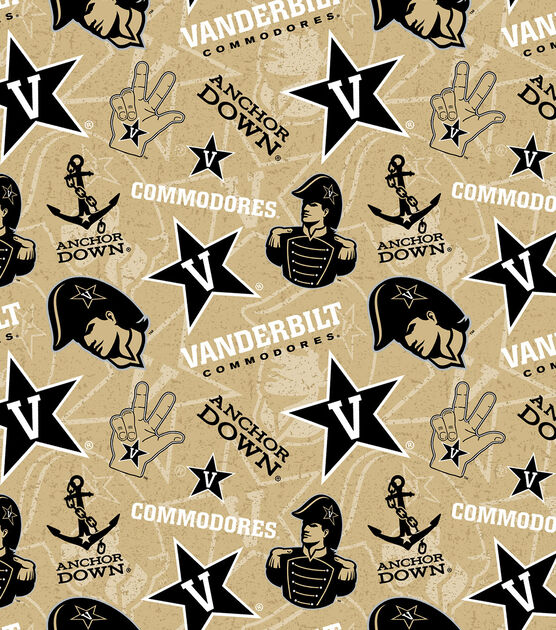 Vanderbilt University Commodores Cotton Fabric Tone on Tone, , hi-res, image 2