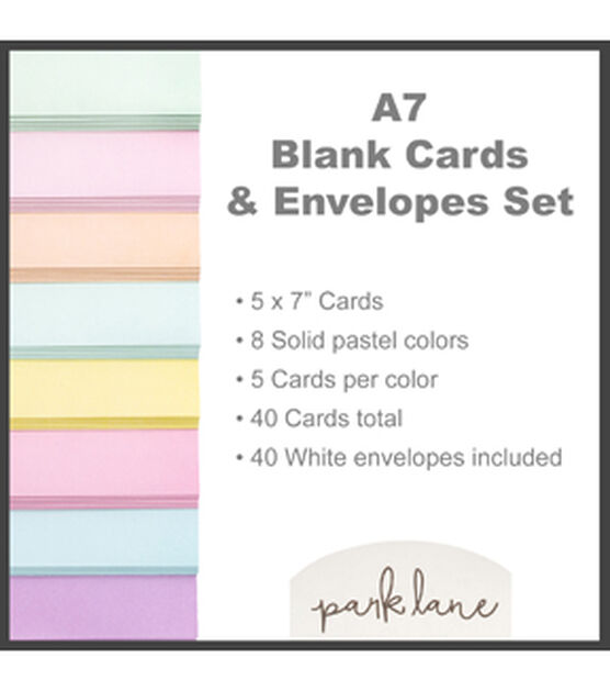 80ct Pastel A7 Cards & Envelopes by Park Lane, , hi-res, image 4