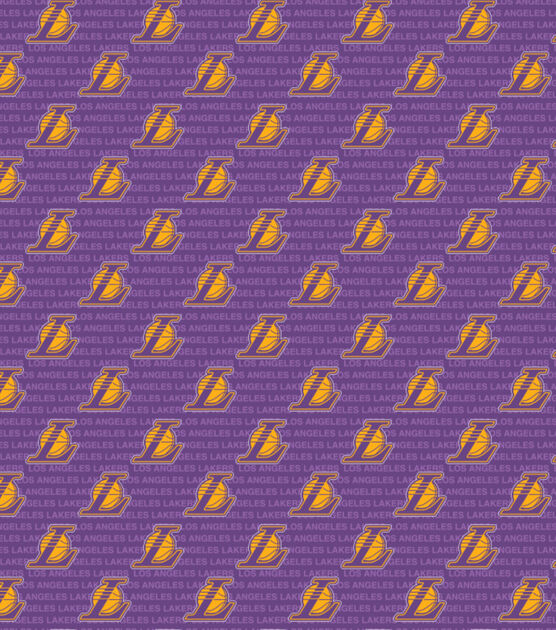 Los Angeles Lakers Nba Ditsy City Colors Cotton Fabric Joann
