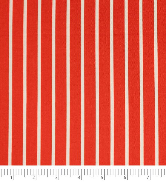 Singer Red & White Santa's Stripes Christmas Cotton Fabric
