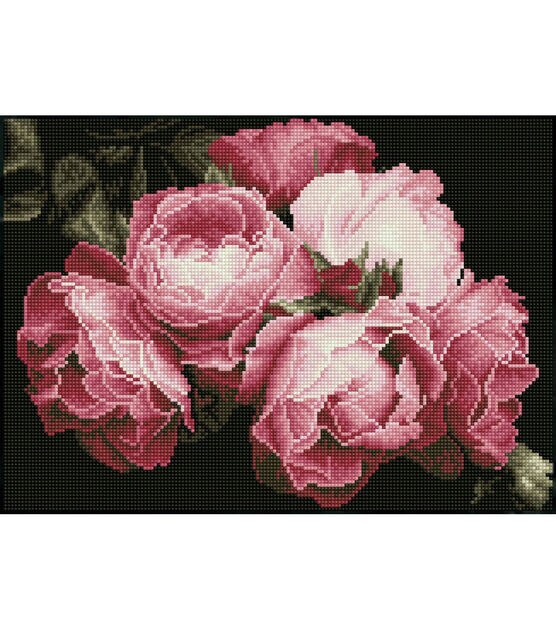 Diamond Dotz 20" x 15.5" Vintage Roses Square Painting Kit