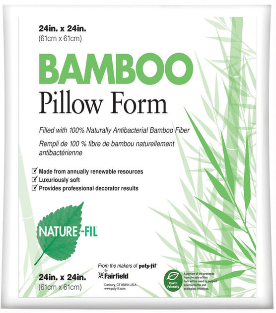 24in 100% Bamboo Fill Pillow Insert