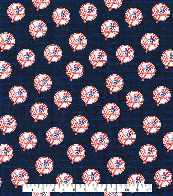 Fabric Traditions New York Yankees Cotton Fabric Mini Print, , hi-res, image 2