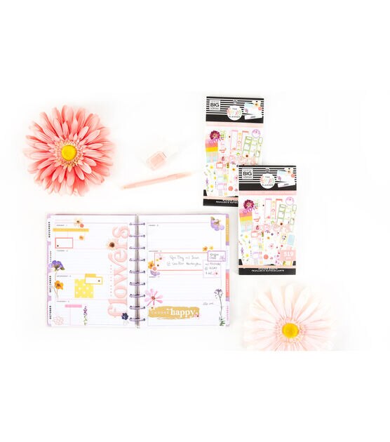 519pc Pressed Floral 30 Sheet Happy Planner Stickers, , hi-res, image 5