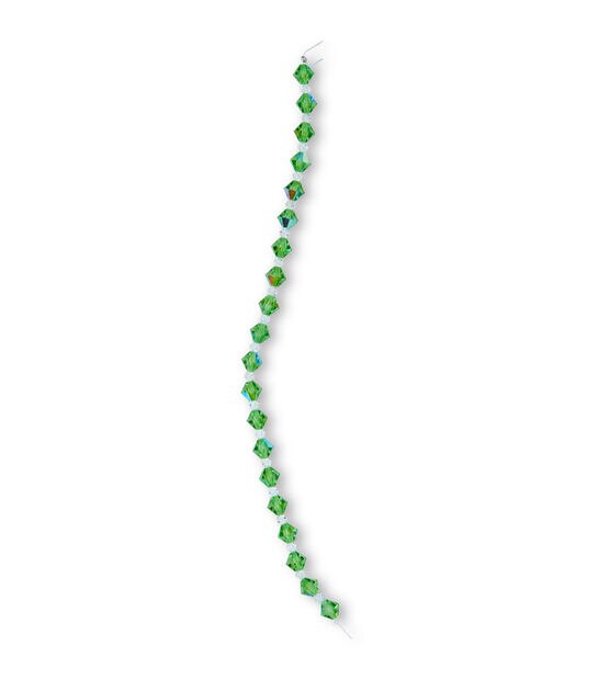 6mm Peridot Glass Strung Bead Strand by hildie & jo, , hi-res, image 2