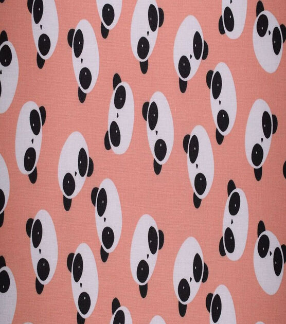 Panda Heads on Pink Quilt Cotton Fabric by Quilter's Showcase, , hi-res, image 2