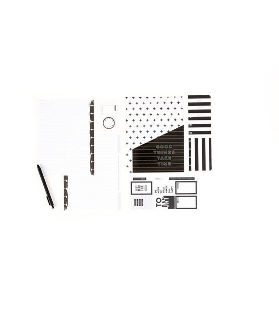 Happy Planner Black & White Classic Accessory Pack, , hi-res, image 2