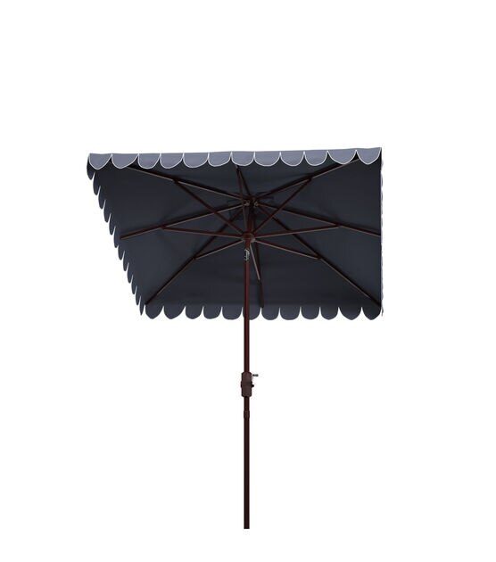 Safavieh 7.5' Venice Navy & White Square Crank Patio Umbrella, , hi-res, image 6