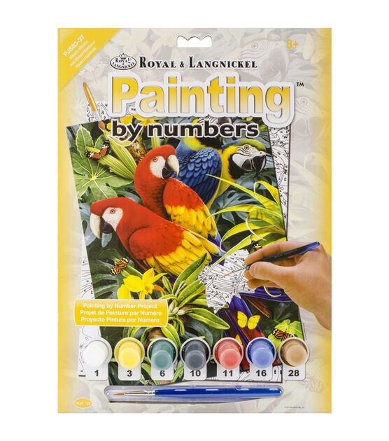 Royal Langnickel Majestic Macaws Junior Small Paint By Number Kit