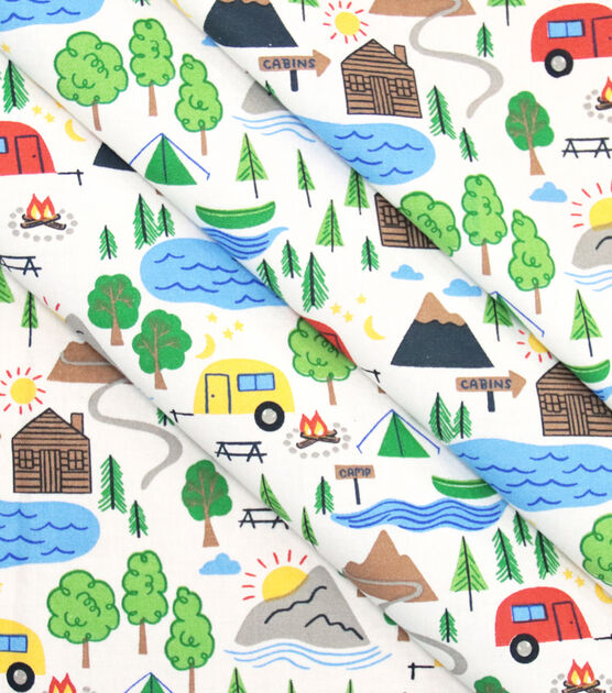 Camping Essentials Novelty Cotton Fabric, , hi-res, image 2