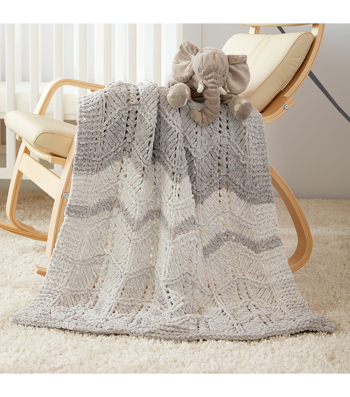 Bernat Baby Blanket Dappled Yarn - Wandering Blue