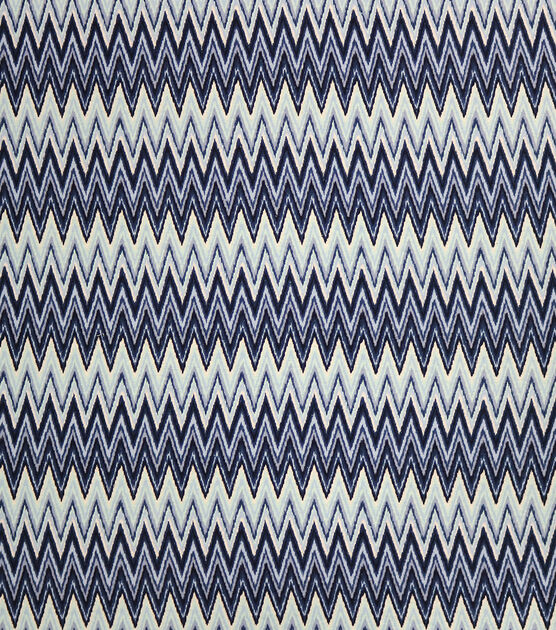 Chevron Ombre Blue Super Snuggle Flannel Fabric