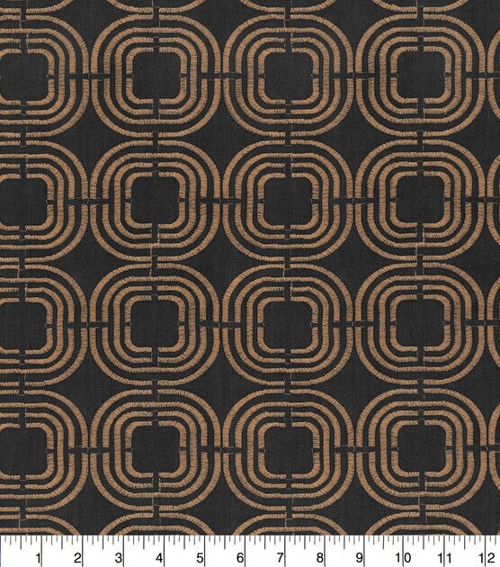 PKL Studio Upholstery Décor Fabric 9"x9" Swatch Chain Reaction Umber