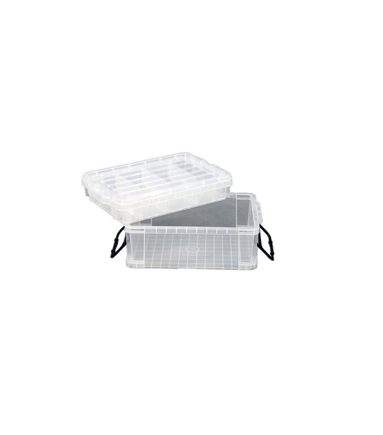 21" x 3" Stackable Durable Plastic Storage Bin With Lid by Top Notch, , hi-res, image 4