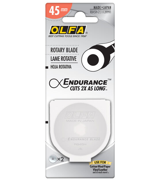 OLFA 45mm Endurance Rotary Blade 2 pack