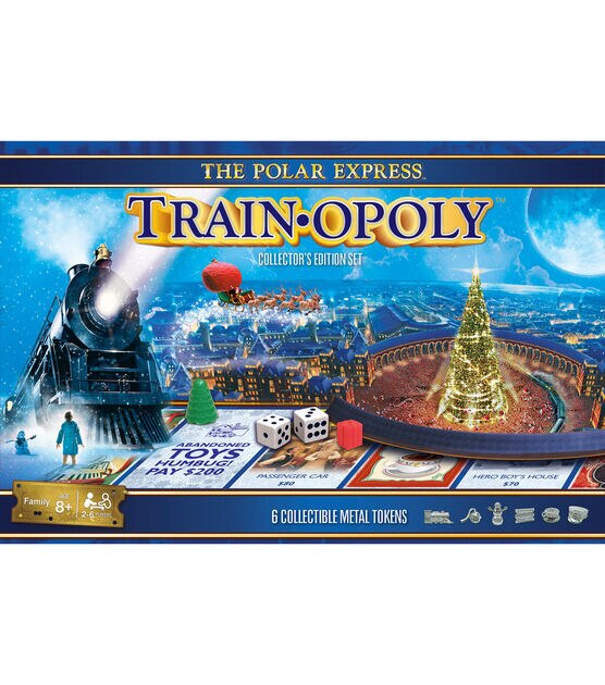 MasterPieces 114ct The Polar Express Train Opoly Board Games