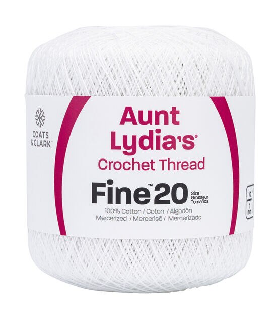 Aunt Lydia's White Fine Crochet Thread