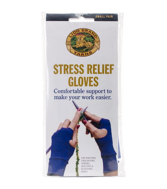 Lion Brand Small Stress Relief Gloves for Knitters, , hi-res, image 1