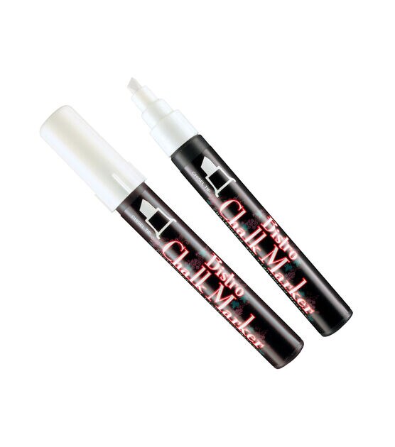 Marvy Uchida White Chisel Tip Bistro Chalk Markers