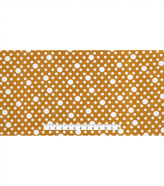 POP! Mustard Dot Super Snuggle Flannel Fabric, , hi-res, image 4