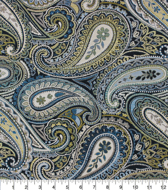 Richloom Multi Purpose Decor Fabric Eshe Peacock, , hi-res, image 2
