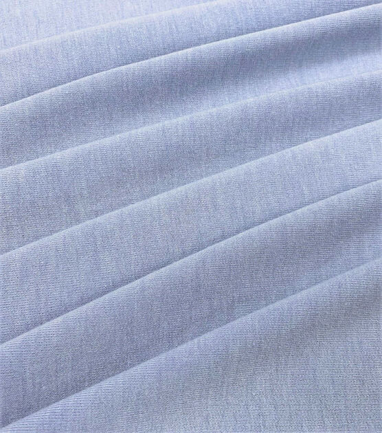 Blue Solid French Terry Fabric, , hi-res, image 1