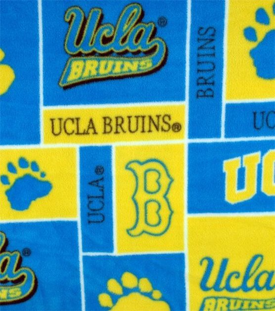 University of California, Los Angeles Bruins Fleece Fabric Block