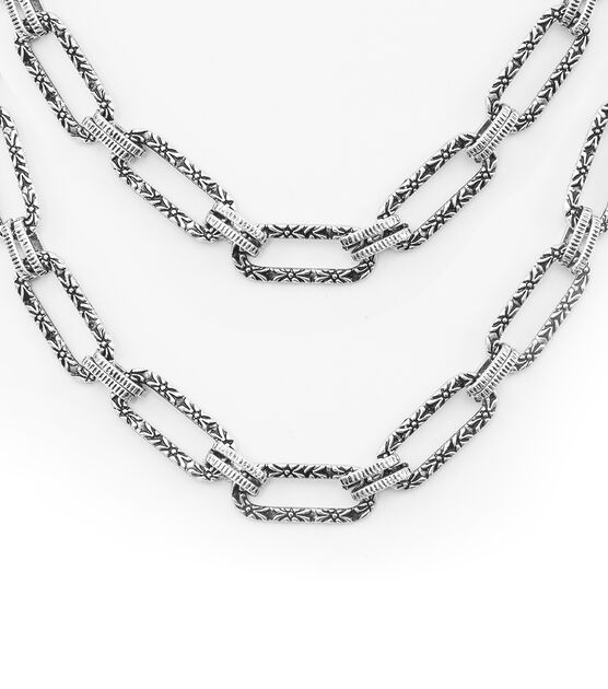 Tim Holtz Assemblage 18" Silver Ornate Link Chain, , hi-res, image 2