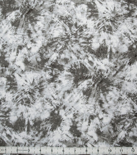 Tie Dye Gray Super Snuggle Flannel Fabric