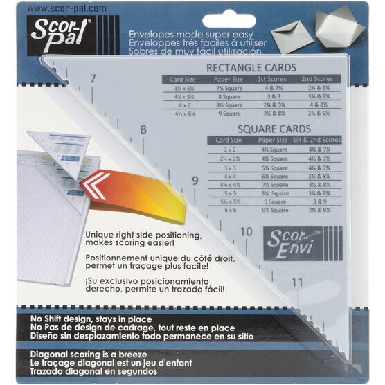 Scor Pal Scor Envi Diagonal & Envelope Template