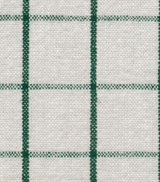 P/K Lifestyles Weston Grid Pine Cotton Linen Blend Multi-Purpose Fabric, , hi-res, image 3