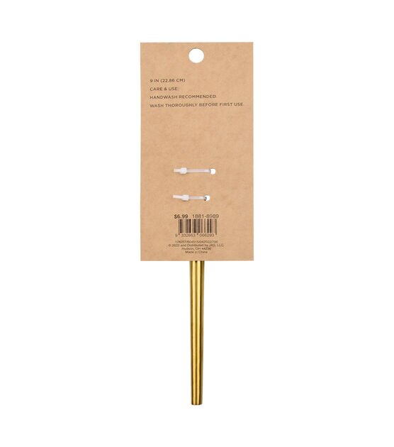 9" White Silicone Spatula With Gold Handle by STIR, , hi-res, image 4