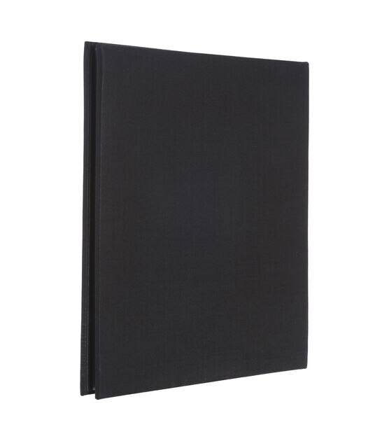 Uxcell Scrapbook Album, 12inch Ribbon Photo Album,with 30 Sheets Black Pages,Black