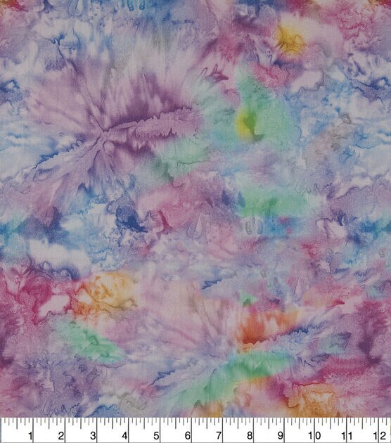 Multicolor Tie Dye Quilt Cotton Fabric by Keepsake Calico, , hi-res, image 2
