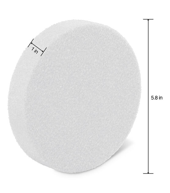 FloraCraft CraftFoM Disc 1 Inch x 5.8 Inch White, , hi-res, image 2