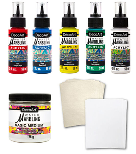 DecoArt Water Marbling Primary Collection Kit